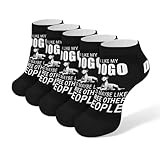 Cisdanoty Dogo Argentino Pet Love Crew Socks Ankle Socks Unisex Novelty Classic Mens Women Gifts 5 Pair Pack