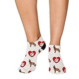 No Show Socks Belgian Shepherd Malinois Dog Style G Polyester Ankle Socks Women & Men Crazy Fun Socks 1 Size