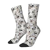 Great Pyrenees Socks for Women Men, Unisex Dog Print Crew Socks, Gift for Great Pyrenees Lover / Dog Mom / Owner