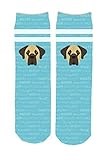 Mystic Sloth Adorable Dog Breed Design Children's Crew Socks (Mastiff)