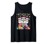 Three Finnish Spitz Dog in Sock Funny Boys Girls Kids Xmas Tank Top