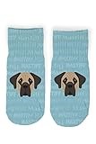 Mystic Sloth Adorable Dog Breed Design Novelty Toddler Ankle Socks (Mastiff)