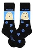 Sabyloo Afghan Hound Crew Socks Unisex