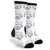 Cute Goldendoodle Unisex Printing Seafarer Socks Deluxe Personality Short Sock 40CM