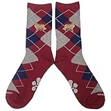 YourBreed Clothing Company Embroidered Nova Scotia Duck Tolling Retriever Argyle Socks.