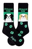 Sabyloo Japanese Chin Crew Socks Unisex