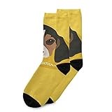 American Foxhound Dog Casual Crew Sock Long Athletic Soft Socks
