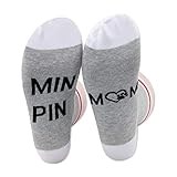 PXTIDY 2 Pairs Min Pin Mom Socks Miniature Pinscher Dog Gift Min Pin Owner Funny Dog Mom Socks Pet Lover Novelty Gifts