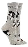 WHD Bernese Mountain Dog Socks (Gray, Medium)