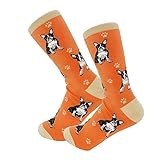 Pet Lover Socks - Fun - All Season - One Size Fits Most - For Women And Men – Dog Gifts (Boston Terrier Gifts - Socks)