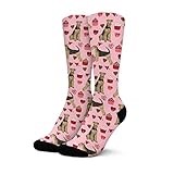 NCRJCZQL Women's Cute Airedale Terrier Crew Athletic Socks Middle Calf Socks Novelty Cozy Casual Socks