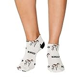 No Show Socks Borzoi Dog Breed Style A Polyester Ankle Socks Women & Men Crazy Fun Socks 1 Size