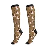 Geoocii Cavalier King Charles Spaniel Compression Socks For Women & Men 15-20 Mmhg, Dog Sock Best For Running, Nursing, Hiking, Flight&Travel