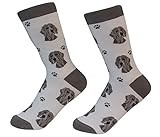 Weimaraner Dog Breed Socks Unisex Sock Daddy by E&S Pets