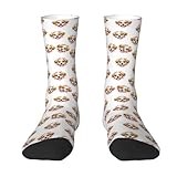 JZDACH Womens & Mens Soft Wicking Socks Novelty Outdoor Casual Football Non-Slip Short Socks Brussels Griffon Dog Floral Socks