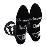 PXTIDY 2 Pairs Schnauzer Dad Socks Schnauzer Dad Gift Miniature Schnauzer Gifts Crew Socks Dog Dad Gifts