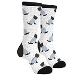 Jinjinkiang Scottie Dog Scotty Scottish Terrier Sitting Dogs Unisex Casual Funny Novelty Crew Socks Gifts For Men Women