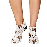 No Show Socks Tibetan Spaniel Dog Breed Style B Polyester Ankle Socks Women & Men Crazy Fun Socks 1 Size