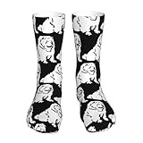 BXDEOOPWE Chow Chow Dog Running Socks Breathable Round Neck Socks Sports Socks