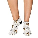 No Show Socks Bloodhound Dog Breed Style B Polyester Ankle Socks Women & Men Crazy Fun Socks 1 Size