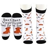JNIAP Vizsla Dog Socks Vizsla Gifts Vizsla Dog Dad Socks Vizsla Owner Gift Hungarian Vizsla Socks Best Vizsla Dad Ever Gifts (Vizsla sock)