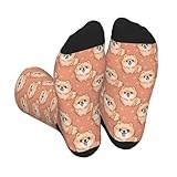 YeertMii Cute Chow Chow Dogs Funny Novelty Funny Mid-Calf Socks Stockings For Women Men Socks For Travel Nurse Sport