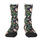 Xsovgoi American Foxhound Dog Crew Socks Novelty Socks Athletic Calf Socks For Adult Men Women