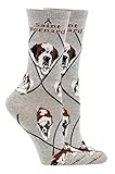 WHD Saint Bernard Socks (Gray, Medium)
