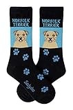 Sabyloo Norfolk Terrier Crew Socks Unisex