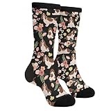 MOLIAN English cocker spaniel black Socks for Men Women Novelty Crew Socks Funny Crazy Stockings Gifts