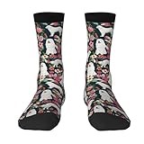 Great Pyrenees Dog Casual Crew Socks for Daily Wear Novelty Socks Gift for Men Women 3 Black