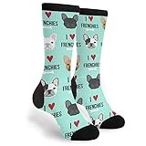 YISHOW French Bulldog Socks Men's Women's Crew Socks Funny Crazy Novelty Socks Gift