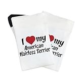 sunsetslove i love my american hairless terrier sock for man