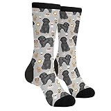 Sigouyinei Coffee Grey Black Shih Tzu Dog Puppy Casual Funny Funky Novelty Socks For Men Women