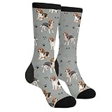 Funny Beagle Dog Novelty Crew Socks Casual Crazy Funny Dress Socks For Women Men Teens Gift