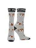 WHD Bulldog Socks (Gray/Black, Medium)