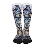 iiceop Halloween Kerry Blue Terrier Dog Crew Socks for Men Women Socks for Hiking Sports Running