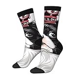 Ouyniei Japanese Chin Dog Wearing Crown High Ankle Crew Socks Casual Mid Calf Dress Socks Long Tube Socks For Men Women