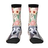 Farmhouse Floral Cute Italian Greyhound Dog Socks For Women Teen Girls Boys-Novelty Colorful Funny Dress Cute Crew Socks - Halloween Christmas Gifts Stockings CostumesCasual Color Contrast