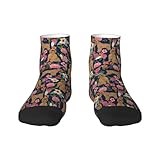 Cute Brussels Griffon Dogs Florals Long Socks For Women Teen Girls Boys-Novelty Colorful Funny Dress Cute Crew Socks - Halloween Christmas Gifts Gifts Casual Color Contrast Stockings