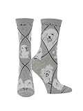 WHD Coton de Tulear Socks (Gray, Medium)