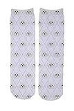 Adorable Dog Breed Design Novelty Argyle Socks (Maltese)