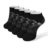 Black Chow Chow 5 Pairs Ankle Socks No Show Sockes Casual Low Cut Sock for Men Women