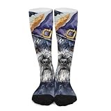 iiceop Halloween Kerry Blue Terrier Dog Crew Socks for Men Womens Socks for Soccer Running Hiking