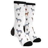 Sigouyinei Australian Cattle Dog Australian Shepherd Casual Funny Funky Novelty Socks For Men Women