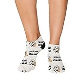 Spinone Italiano Dog Breed Pattern #1 Men-Women Adult Ankle Socks Crazy Novelty Socks Polyester & Polyester Blend Set of 3