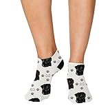 Speedy Pros No Show Socks Cane Corso Dog Bones Paws Polyester Ankle Socks Women & Men Crazy Fun Socks 1 Size