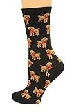 HOTSOX Women's Poodle and Bow Socks