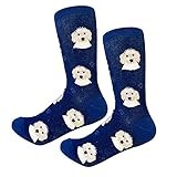 E&S Pets Goldendoodle Socks - Fun Unisex Socks - Crazy Pet Lover - Novelty Socks Funny Gifts for Dog Lovers - Cute Dog Pattern - Casual Crew Socks - One Size Fits most