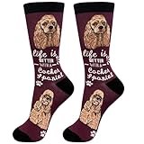 E&S Pets Pet Lover Socks, Life is Better with a Cocker Spaniel